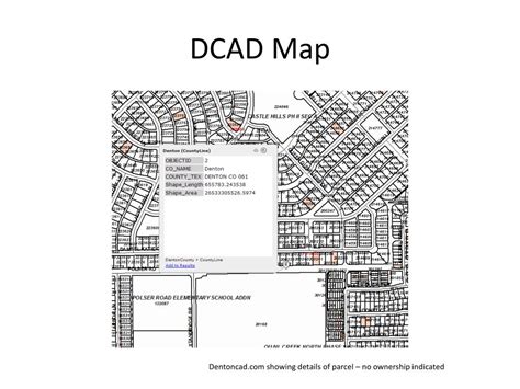 DCAD Property Map.